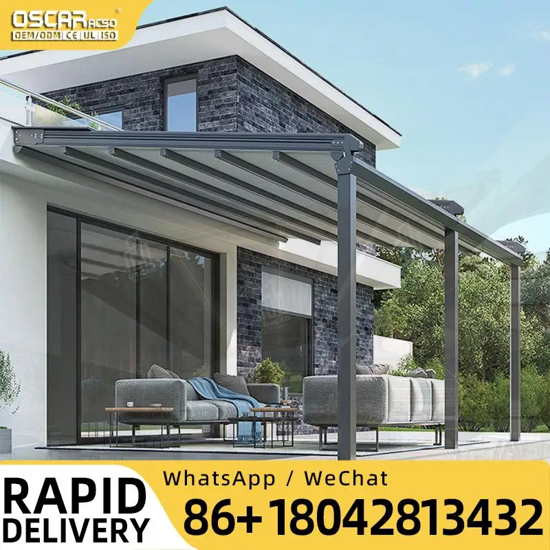 

Высококачественный уличный выдвижной навес-тент для заднего двора, террасы, сада, пергола-навес