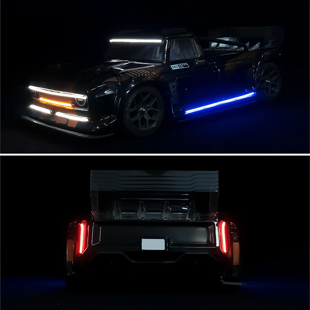 TRINOOD RC カー LED ライトストリップ スポットライト ヘッドライト テールライト サイドライト 1/8 A-RRMA Infraction BLX 3S アップグレードパーツ用