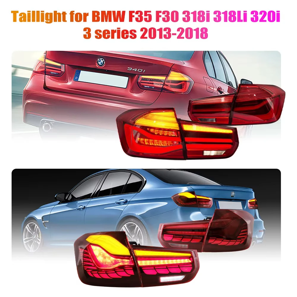 

2PCS Of Full LED Car Tail Light Assembly For BMW F35 F30 318i 318Li 320i 3 series 2013-18 Turn Signal with Sequential Indicator