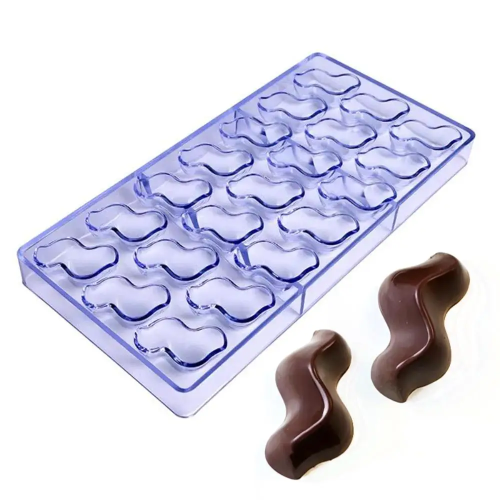 Clear Hard Plastic 21‑Cavity 3D Chocolate Mold, DIY Mould for Chocolate Gummy Candy Confectionery Making