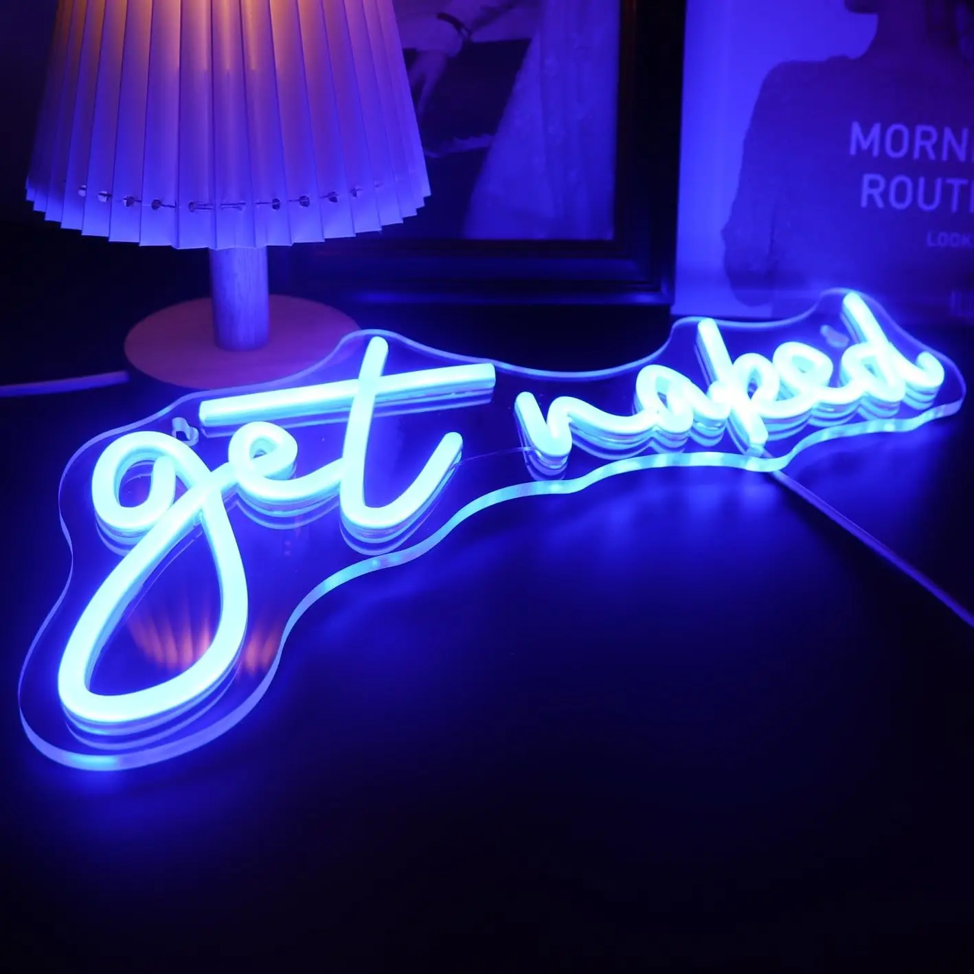 Get Naked Neon Sign USB Powered Neon Lights for Room Home Bar Art Wall Decor Party Window Living Room Decor Christmas Gift