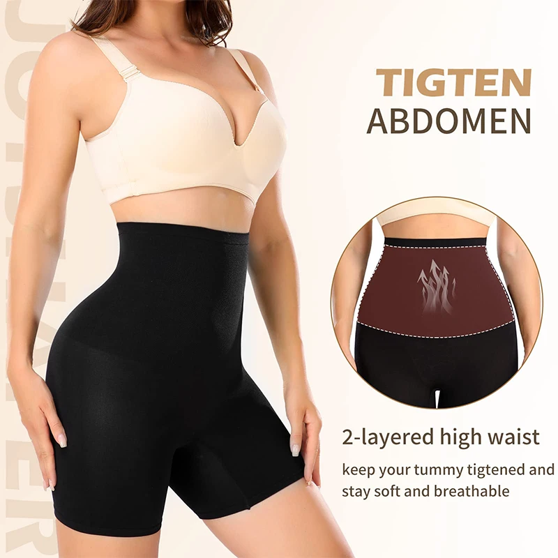 Women Body Shaper Panties Stretch Seamless Shapewear High Waist Tummy Slimming Belly Hip Control Slimmer Hip Enhancer Underwear