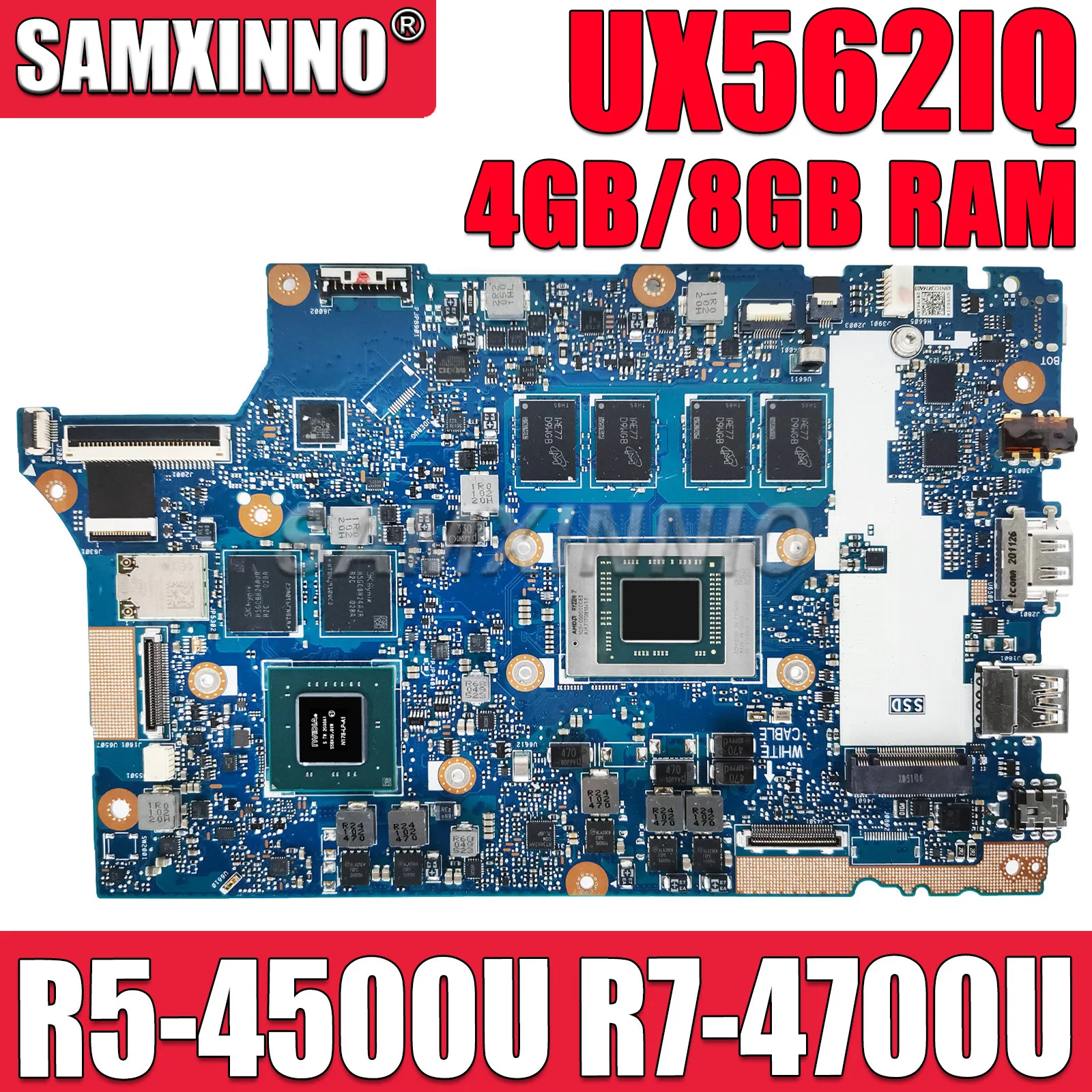 

Ноутбук UX562IQ, флип-память ZenBook 15 дюймов, UX562IQ Q507IQ, материнская плата ноутбука с искусственным процессором R7-4700U, 8 ГБ, 16 ГБ ОЗУ