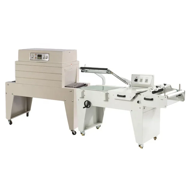 

450L Film cutting and shrink wrapping machine shrink wrap machine heat tunnel