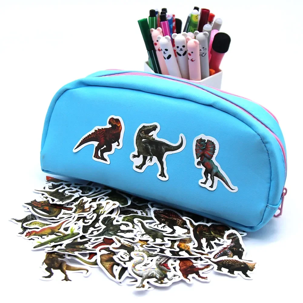 10/50/100pcs Funny Dinosaur Stickers Cartoon Decals Toy Stationery Guitar Phone Bicycle Laptop Luggage Car Graffiti Kids Sticker