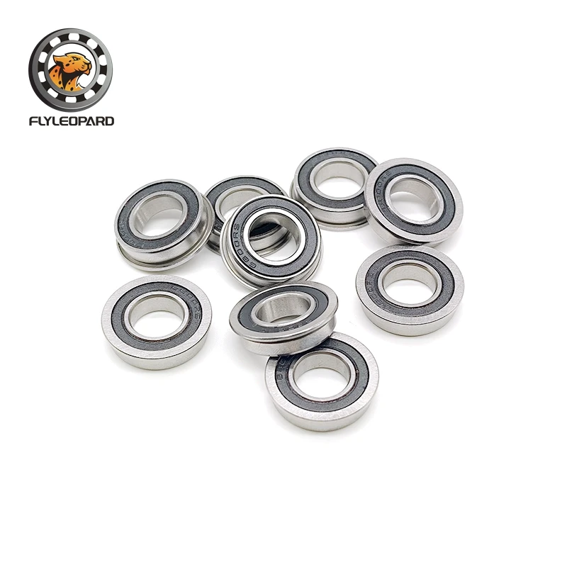 (5PCS/lot) F6800 RS 2RS LF-1910RS Flanged Flange Ball Bearings 10 X 19 X 5mm High Qualityfor Electric Scooter/Washing Machine