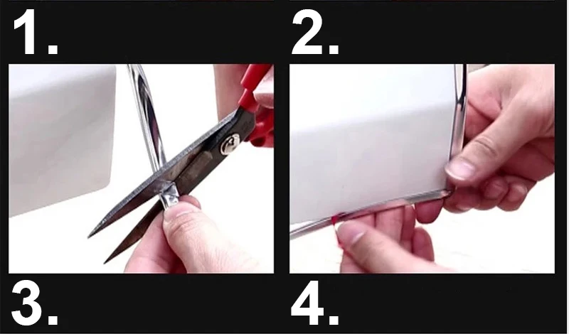 2/5/10M Auto Tür Rand Scratch Protector DIY Trim Streifen Schutz Abdeckung Streifen Rolle Chrom Styling form Trim Streifen – Detail 11