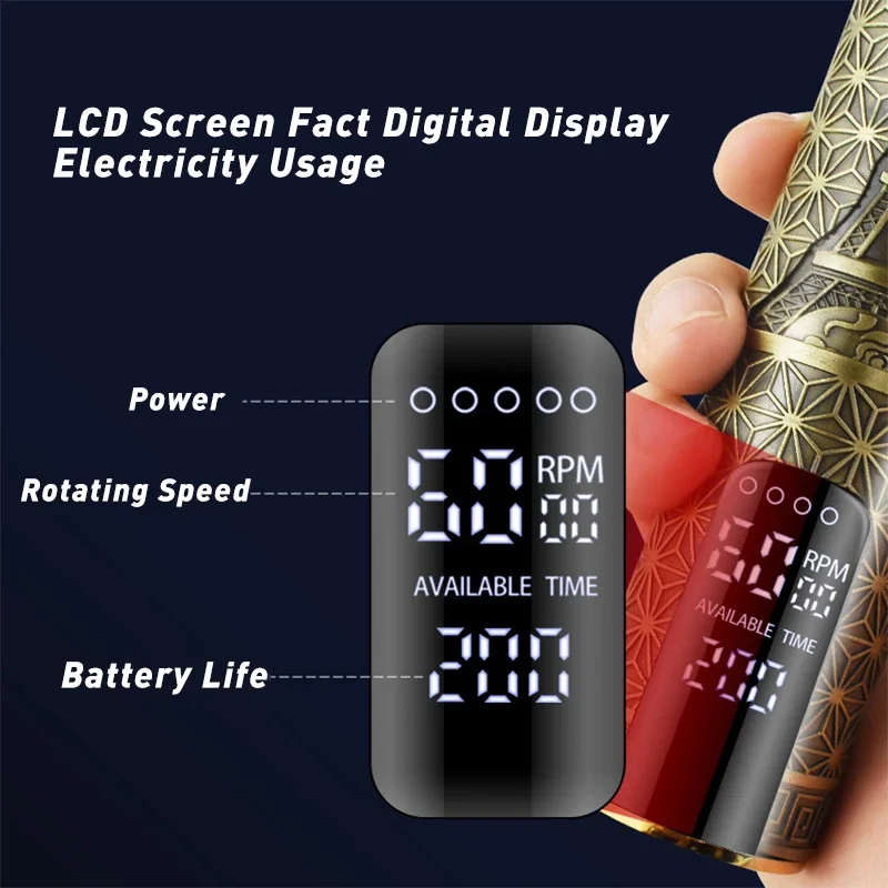 USB Перезаряжаемый T-образный электрический триммер для волос, Профессиональная Мужская машинка для стрижки волос с дисплеем, 3 режима, регулируемая машинка для стрижки волос