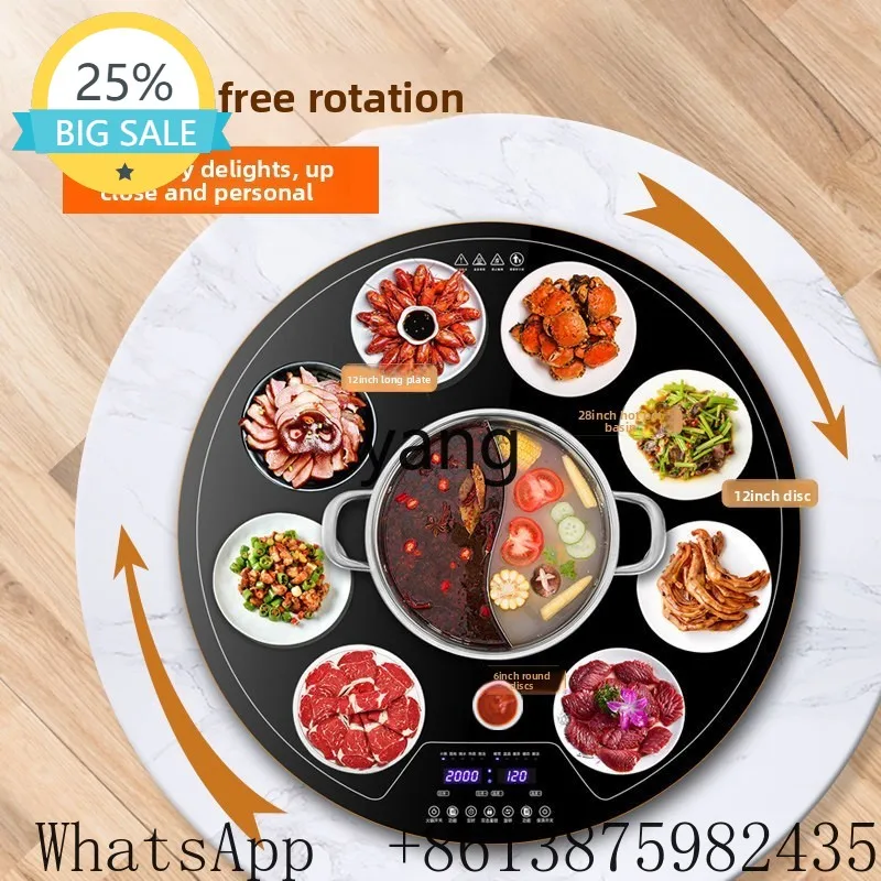 

Электрическая керамическая плита-подогреватель для овощей, бытовая и коммерческая, с вращающейся плитой, для подогрева блюд