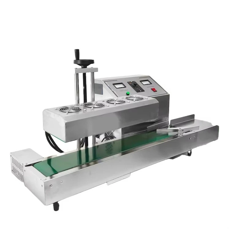 Easy Operation Horizontal 2 in 1 Induction Foil Sealing Machine Continuous Band Sealer with Coding Nitrogen Flushing