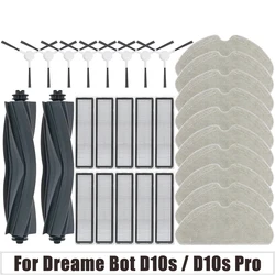 For Dreame Bot D10s / D10s Pro Robot Vacuum Cleaner Roller Main Side Brush Hepa Filter Mop Pad Spare Parts Accessories