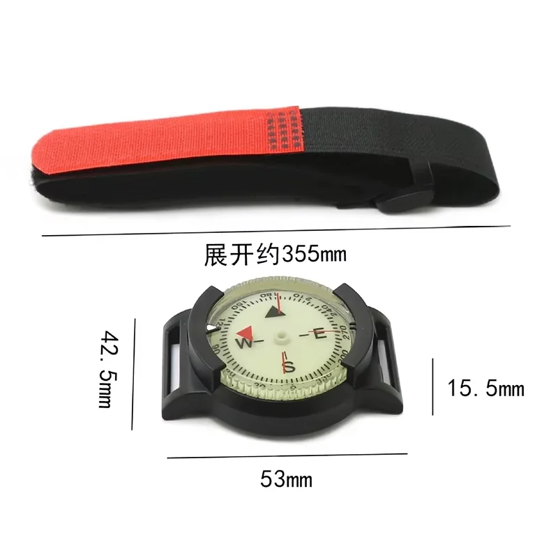 Adjustable Strap M9 Wristguard Compass Tactical Camping Hiking Dress Up Model Watch Adventure Navigation