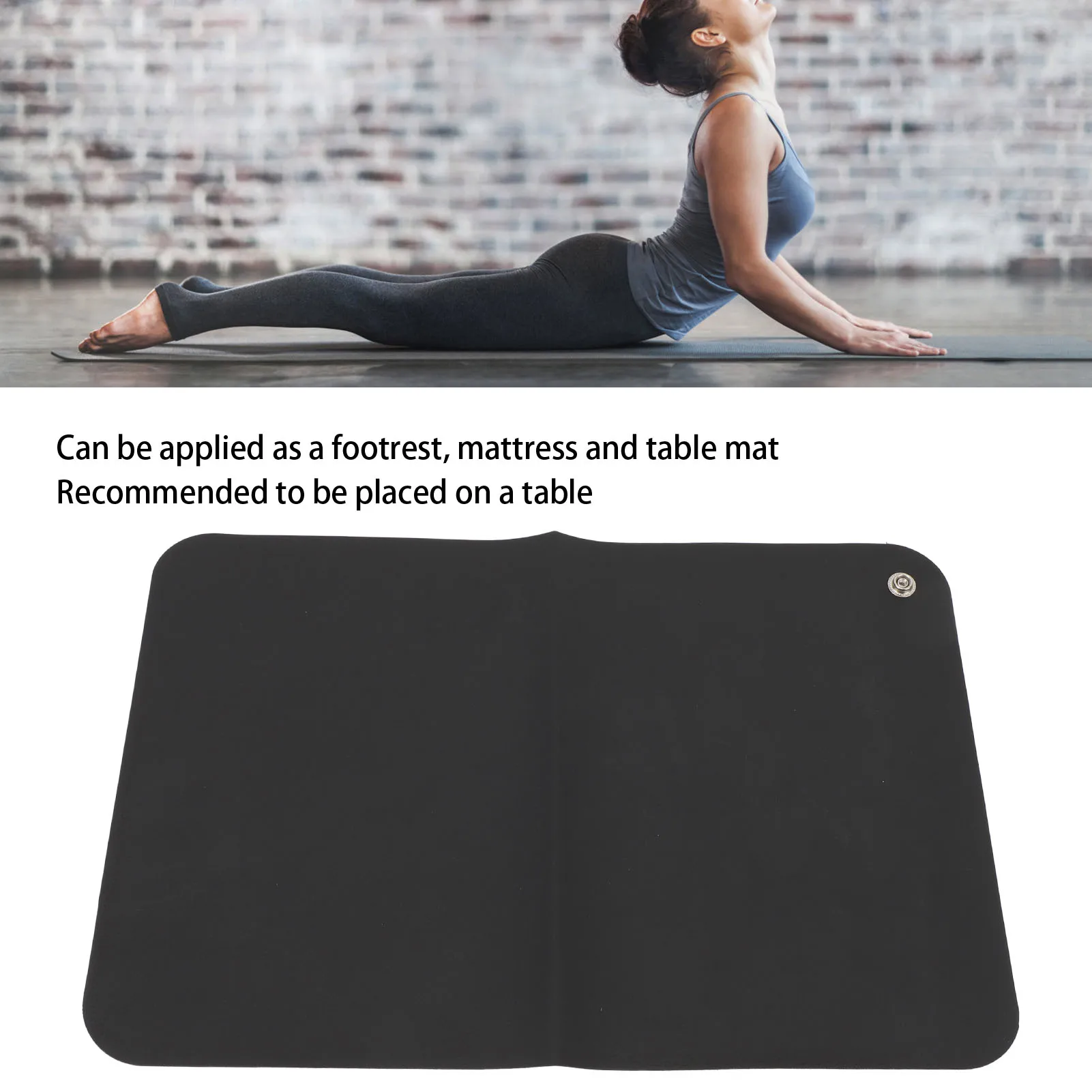 Earth Connected Conductive Pad Anxiety Relief Reduces Fatigue Sleep Assist Wellness Support Grounding Yoga Mat for Table