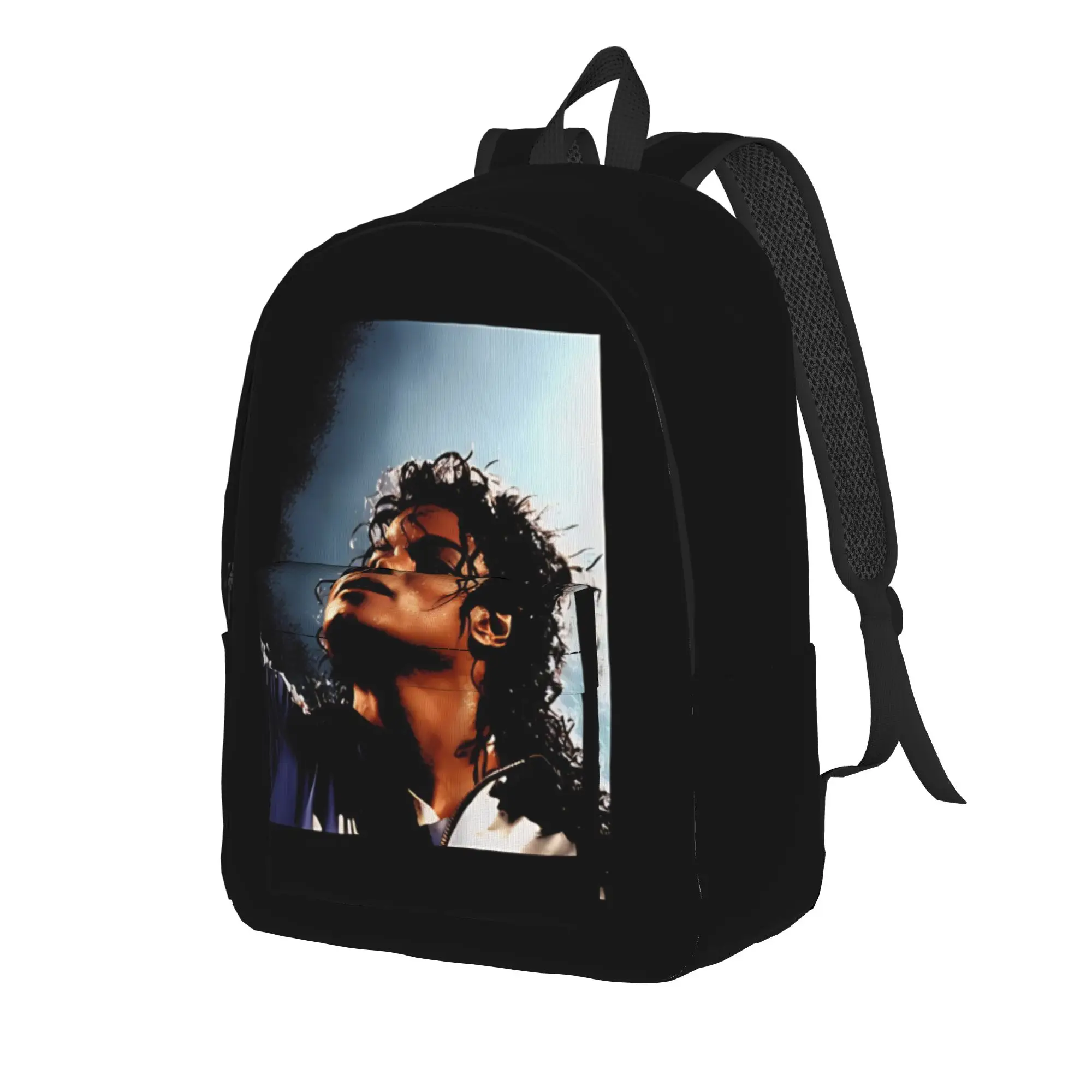 Back to school season vintage stage  Backpack Michael Jacksonn Male Lady Casual Backpack
