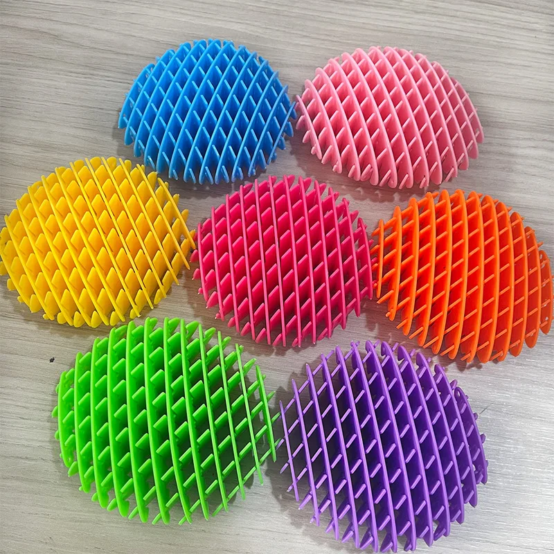 3D Dekompression elastische Mesh Spielzeug solide bedruckte Rettich Dekompression Heils pielzeug Stretch Anti Stress kleine Spielzeug Ornamente