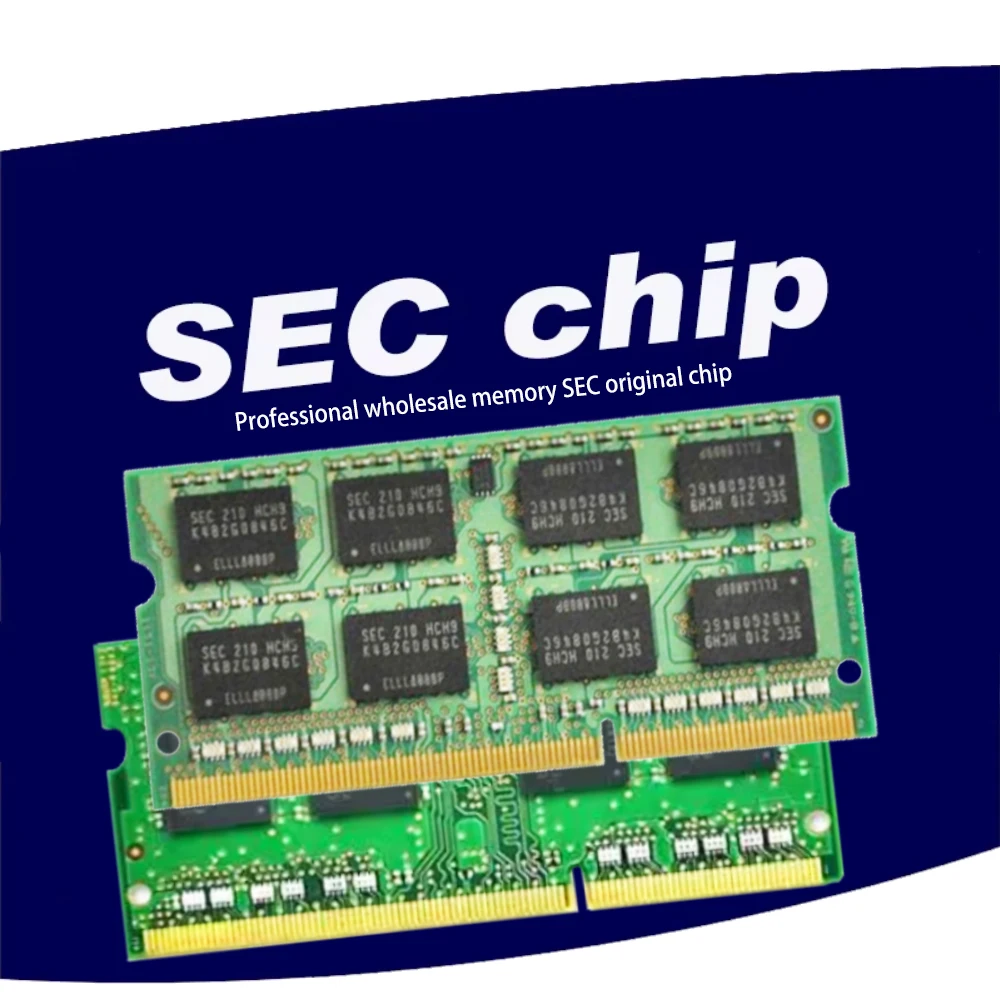 SEC chip 2GB 4GB 8GB 2G 4G PC2 PC3 PC3L DDR2 DDR3 667Mhz 800Mhz 1333hz 1600Mhz 5300 6400S 8500 10600 Laptop memory notebook RAM