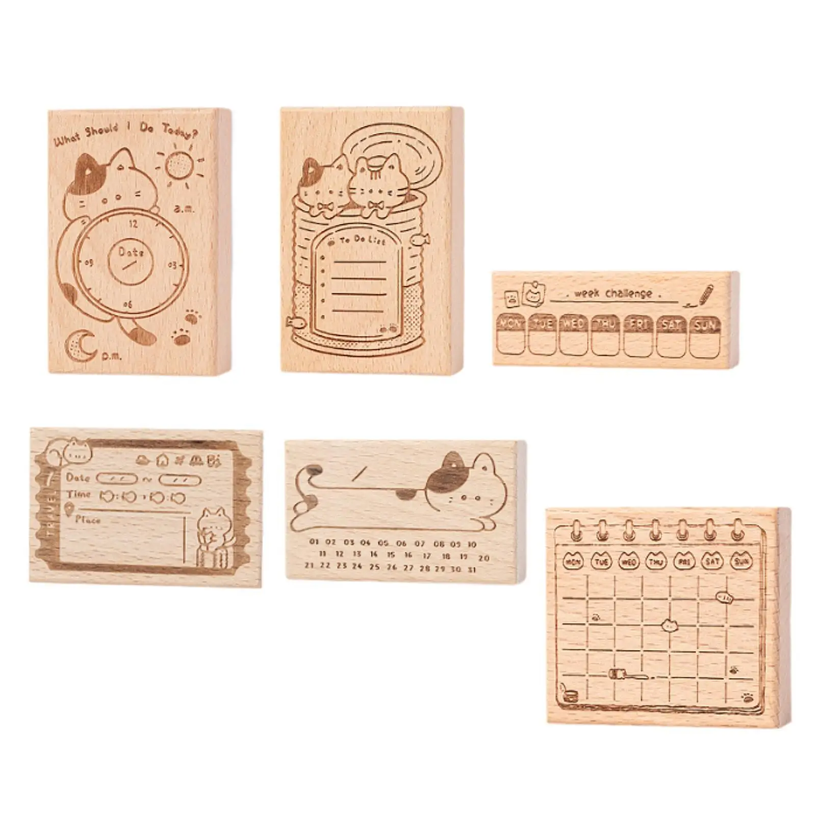 

Decorative Wood Stamp Lightweight Creative Scrapbooking Supplies Multipurpose for Journal Letter Envelope Painting Scrapbook