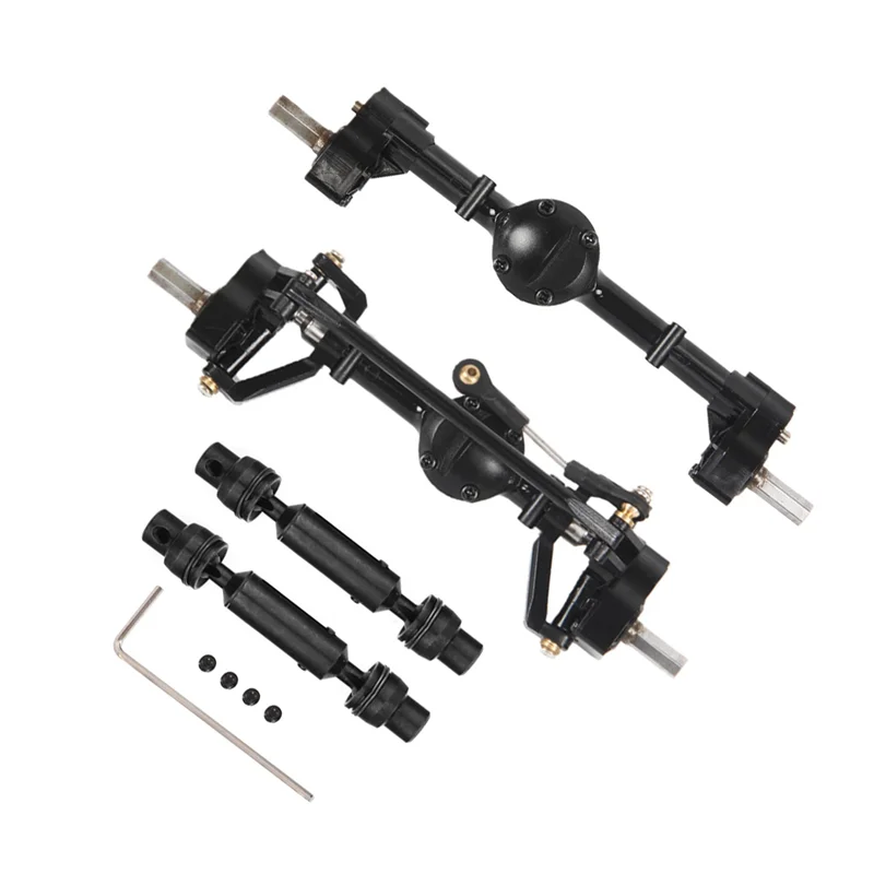 

ABWE-Front And Rear Portal Axle With Metal Drive Shaft For WPL C14 C24 C24-1 C34 C44 B14 B24 1/16 RC Car Upgrades Parts