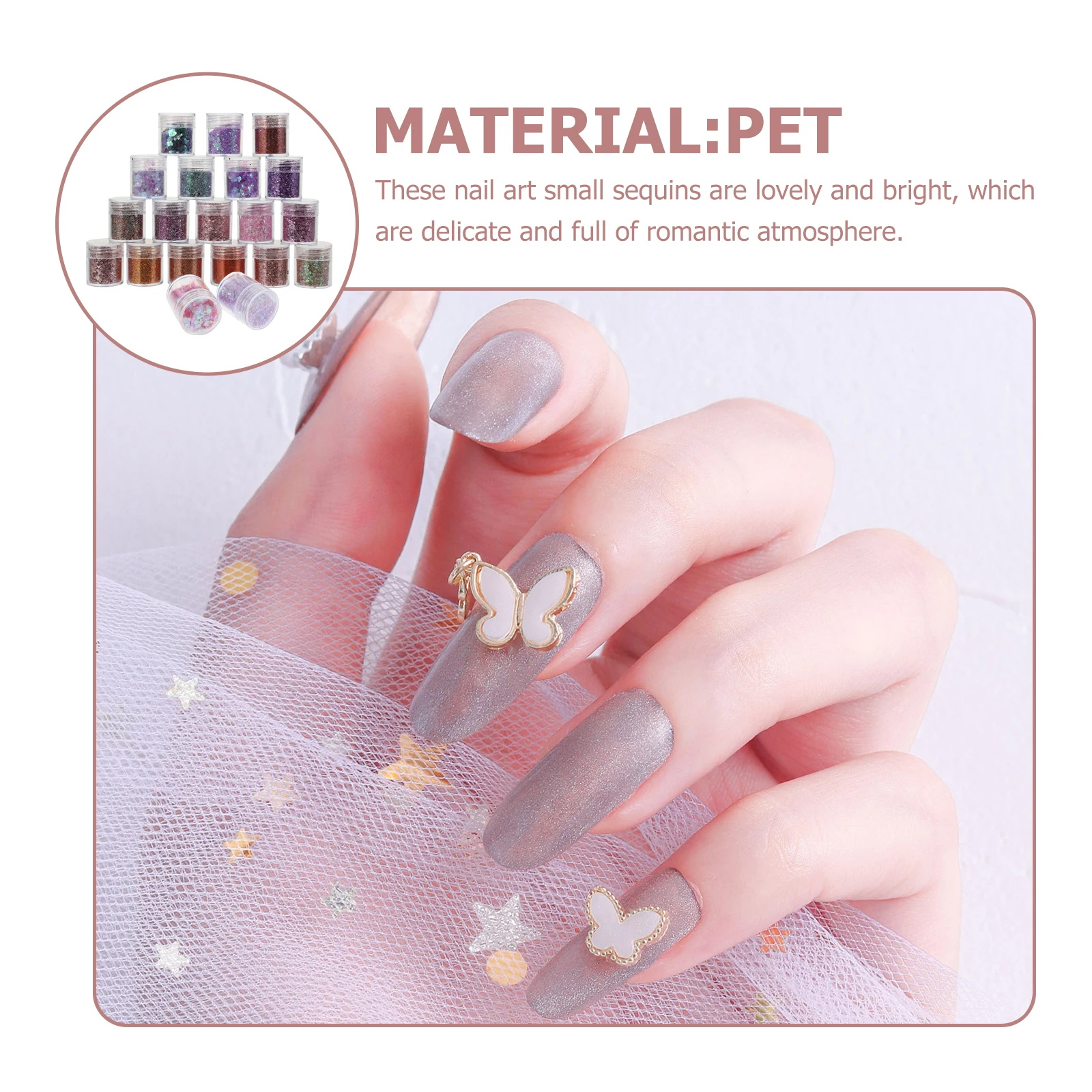 

20 бутылочек, блестки для тонких ногтей, блестящие принадлежности для маникюра «сделай сам», для дизайна ногтей, вечеринки, фестиваля, тонкие блестки для ногтей, маникюрные декоры