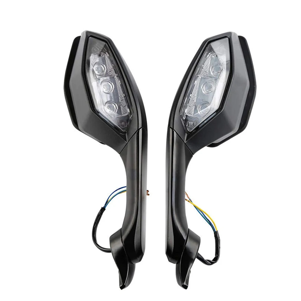 

Motorcycle Rearview Mirror LED Turn Signal Light for Yamaha YZF R6 2017-2020 YZF R1 2015-2019 Turn Signal Mirrors