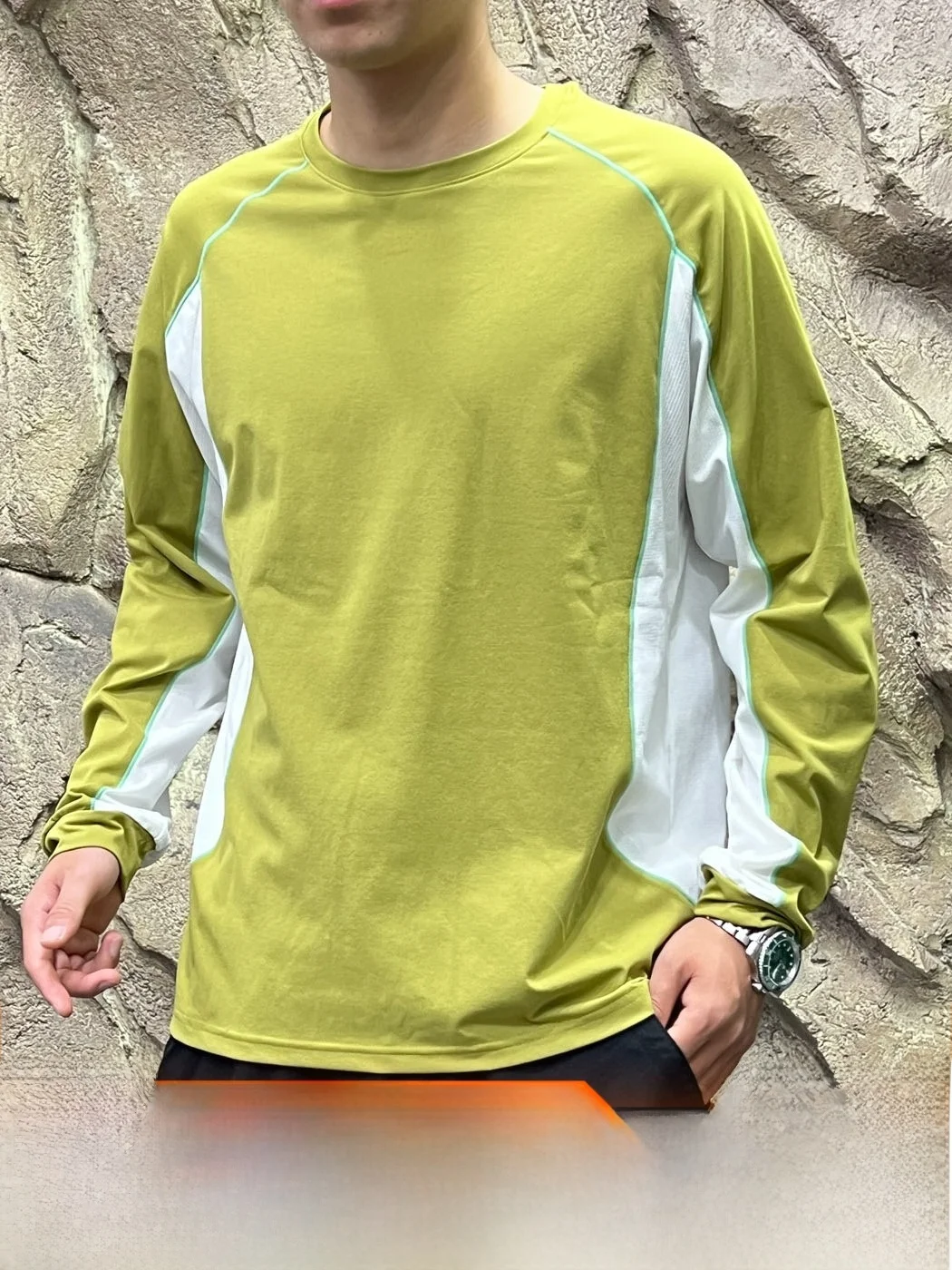 Functionality Meets Style: 3D Color Block Quick Dry Breathable Long Sleeve Base Shirt for Men And Women Outdoor Spring Autumn...