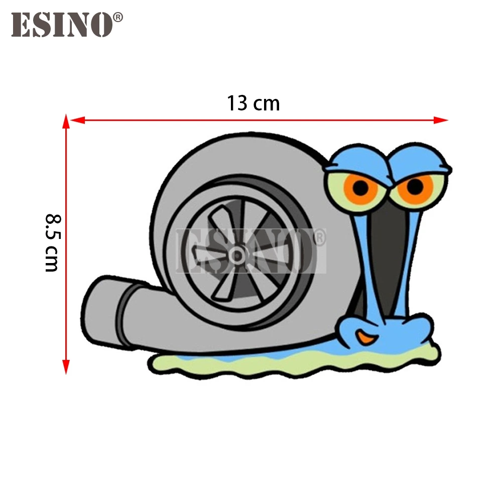 Car Styling Snail Boost Cartoon Design Decorative PVC Painting Car Body Decal Waterproof Car Sticker Pattern Vinyl