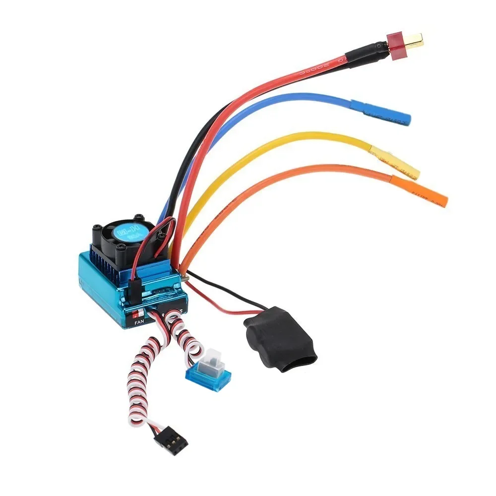 Waterproof 45A 60A 80A 120A Brushless ESC Electric Speed Controller Dust-proof for 1/8 1/10 1/12 RC Car Crawler RC Boat Part