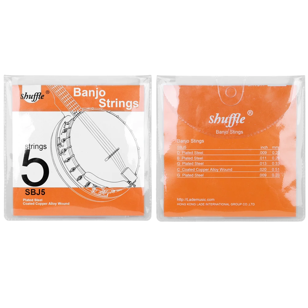 Shuffle 5-String Banjo String Copper Alloy Wound Rustproof Guitar Professional Beginner Practice Strings Banjo Accessories Parts