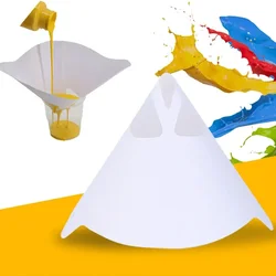 10/20/30/50Pcs Mesh Paper Paint Strainers Disposable Paint Filter Paper Purifying Straining Cup Funnel Nylon Micron Paper Funnel