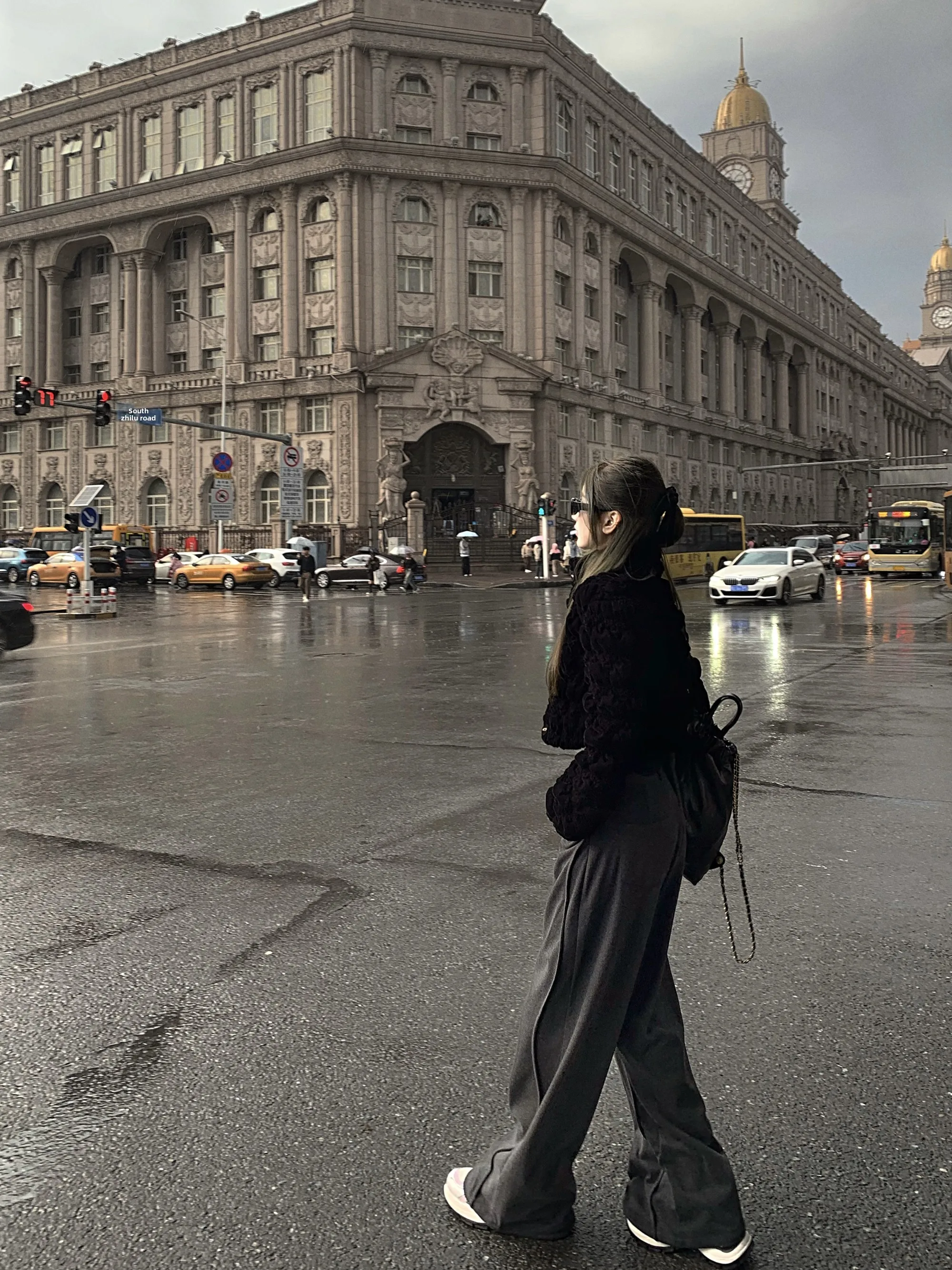 

Женские повседневные брюки Tongiiuu с высокой талией, прямые, свободные, широкие, утепленные, в пол, в стиле Weekend