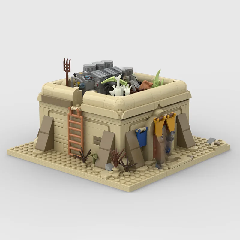 Popularny model domu lekarza z Tatooine z filmu o gwiazdach, technologia, prezent, konstrukcja, zestaw do samodzielnego montażu, zabawki świąteczne.