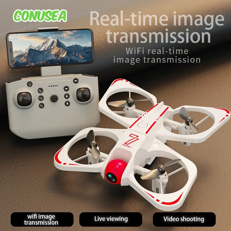 

Ufo Rc Drone Toy Cz07 Mini Dronwifi Fpv Drones with 4K Camera Hd Aerial Photography Aircraft Led Plane Remote Control Helicopter