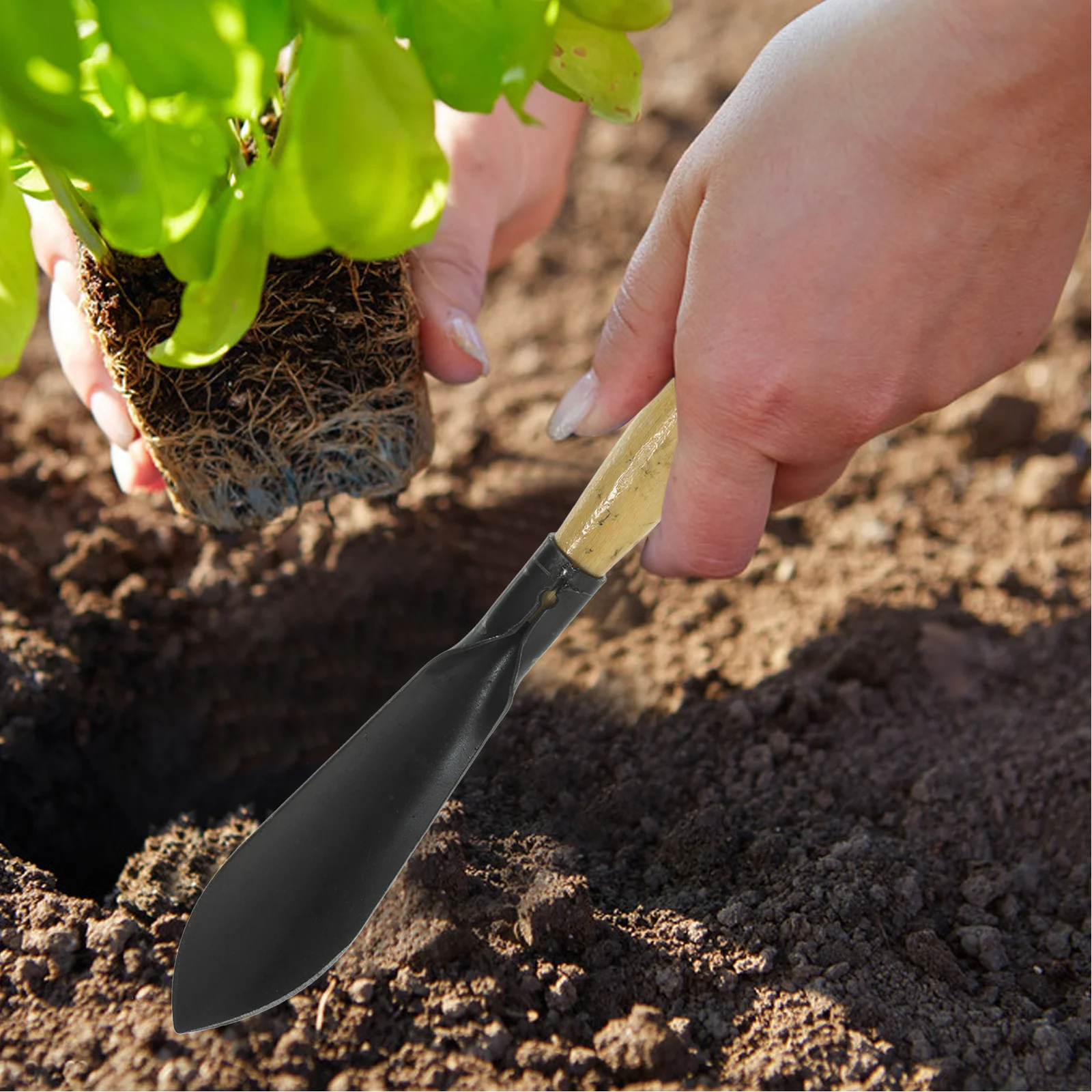 

Garden Trowel Heavy Duty Stainless Steel Ergonomic Handle For Soil Loosening Planting Digging Tool Small Shovel Gardening