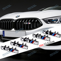 3D Car Front Grille Badge Logo Sticker For BMW X1 X2 X3 X4 X5 X6 X7 X8 E84 E83 F39 G80 G60 E60 E46 F30 G11 G07 G86 Car Styling