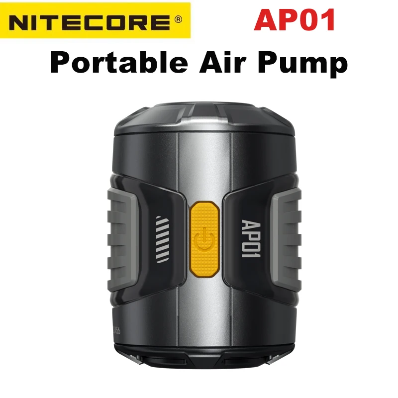 NITECORE AP01 Ultra Lightweight Portable Air Pump 2.8kPa USB-C Inflation Deflation for Air Bed Pillows Swimming Ring Camping
