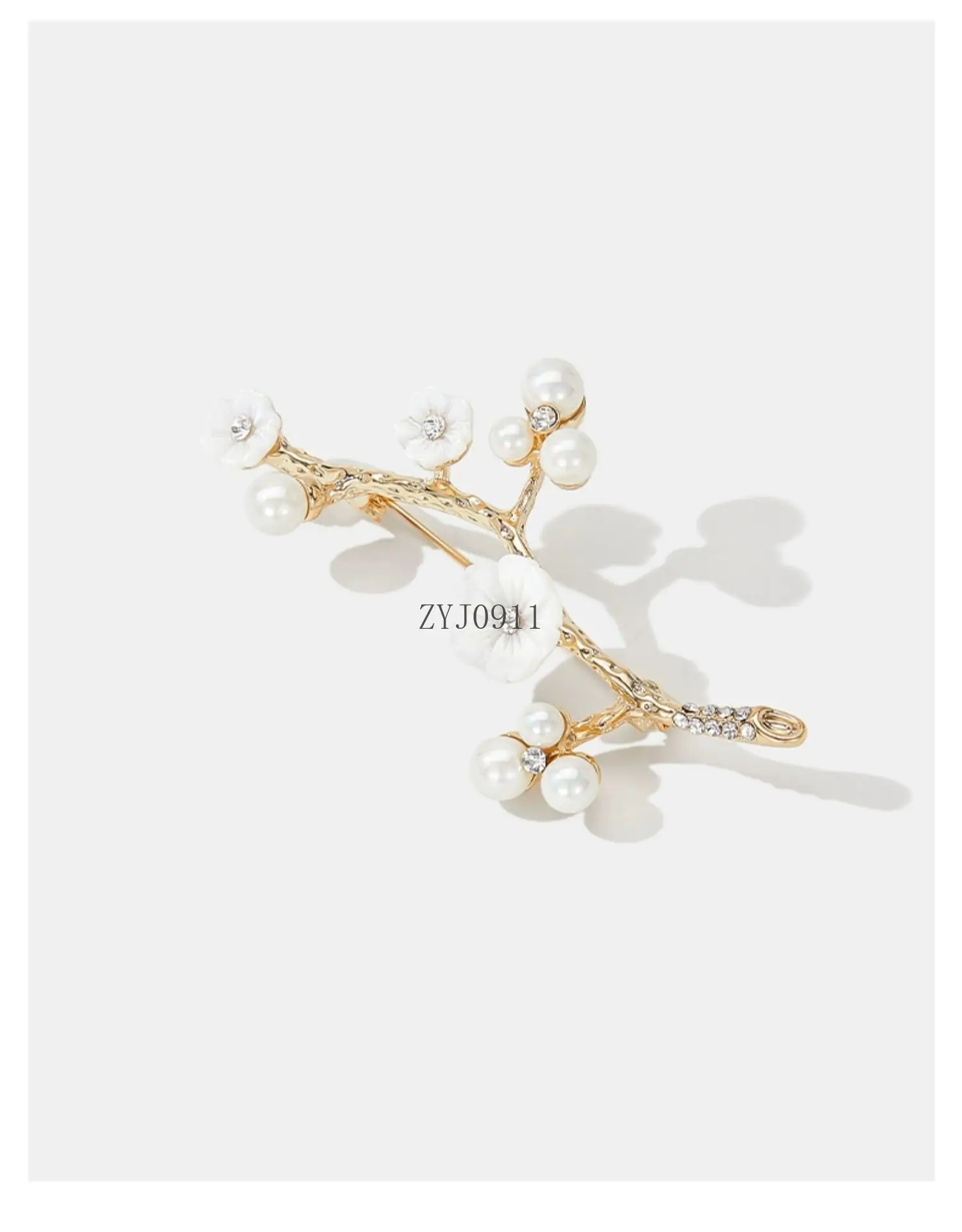 Pflaumenblüten-Brosche, hochwertige neue chinesische Brosche für Damen, exquisite Nischen-Pin-Pin-Zubehör