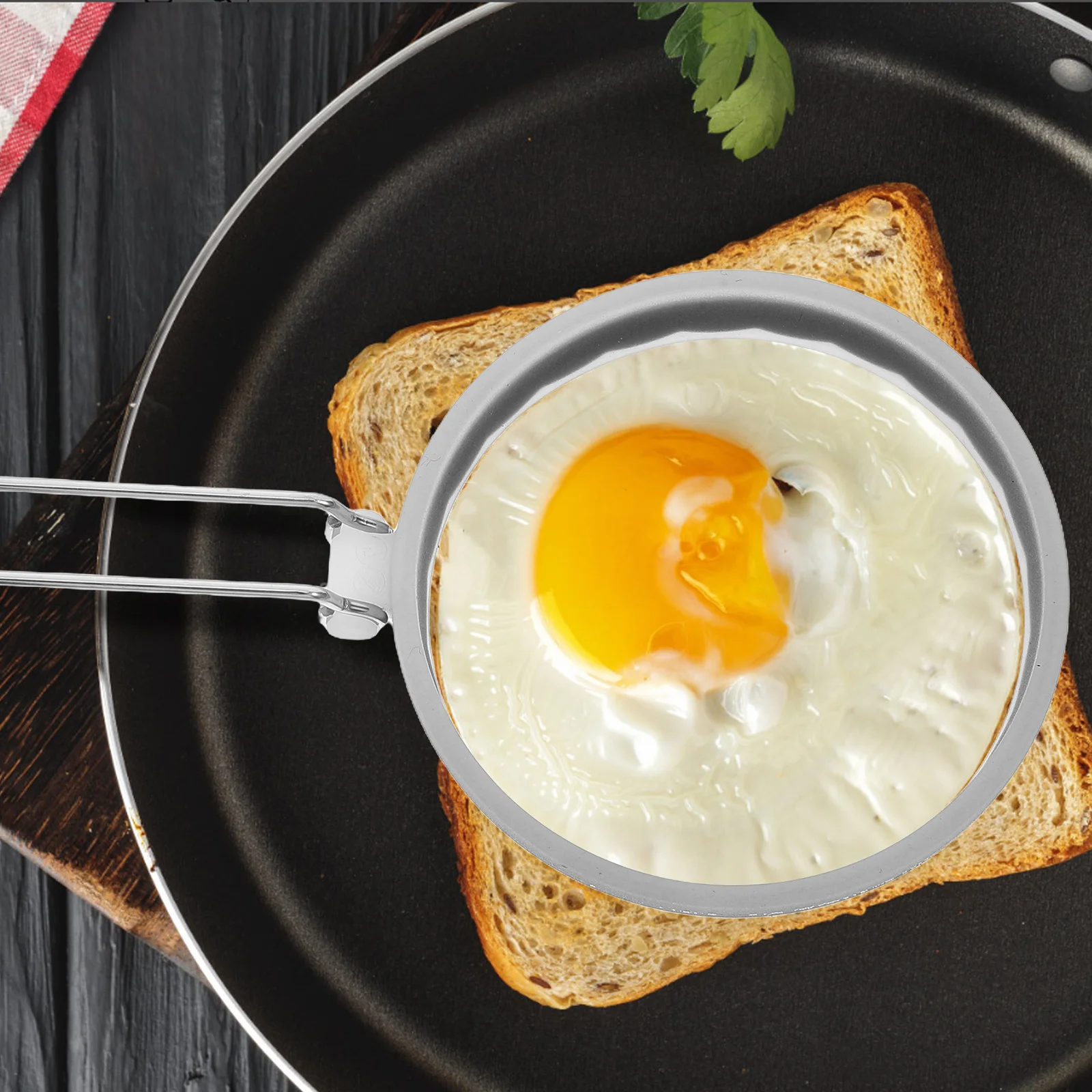 

Silicone Egg Cooking Mold Reusable Nonstick Fried Egg Rings For Omelette Pancake Breakfast Kitchen Gadget Tool