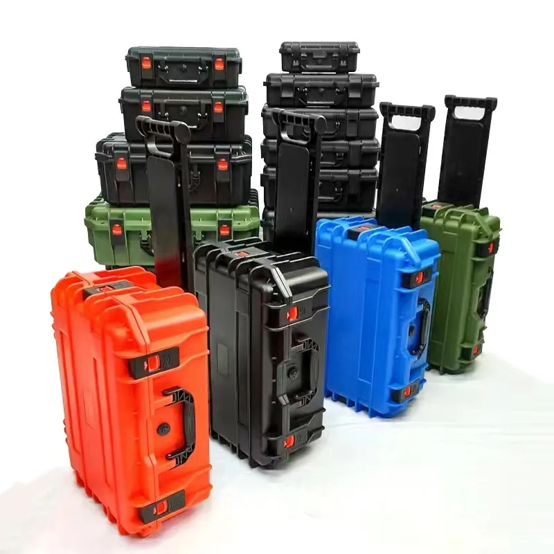 

Large Tool Box ABS Waterproof Hard Carry Case Tool Box Big Pelican Hard Case Safety Instrument Toolbox on Wheels Trolley Toolbox