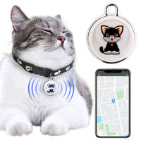 Pet Anti-Lost GPS Tracker Bluetooth-compatible Real-Time Global Location Tracker for Dogs Cats Kids Pets Keychain Wallet Luggage