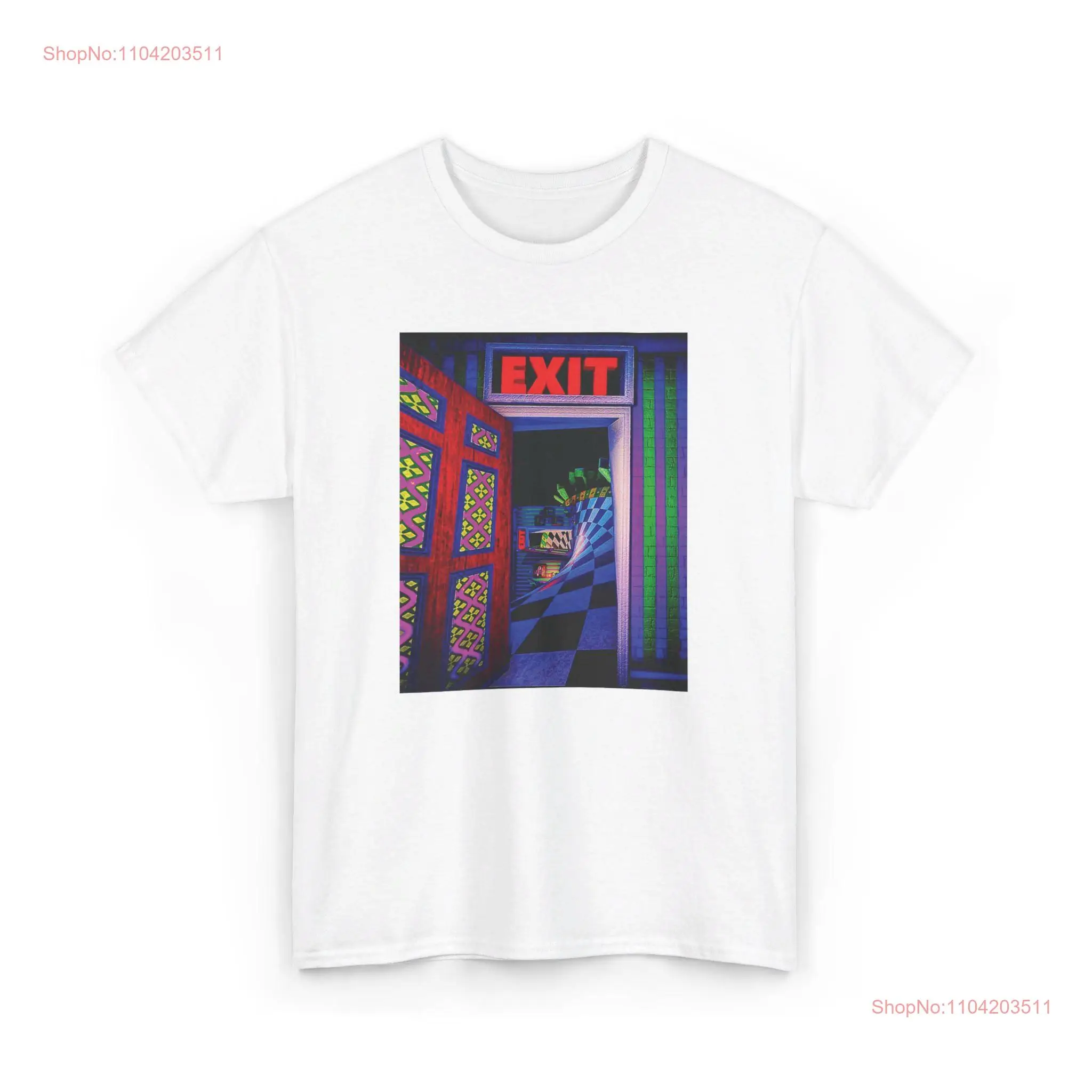 Exit T Shirt premium Heavy weight unisex retro dark humor trippy Rave Outfit DMT Trip Music Festival