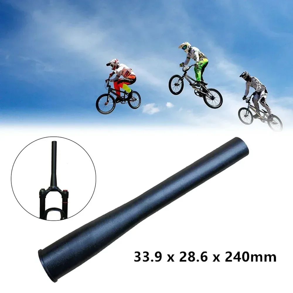 POTEAX Bicycle Front Fork Head Tube Cone Steerer Tube 28.6x33.9x240mm Aluminum Alloy MTB Road/Mountain Bike Fork Head Tube Acces