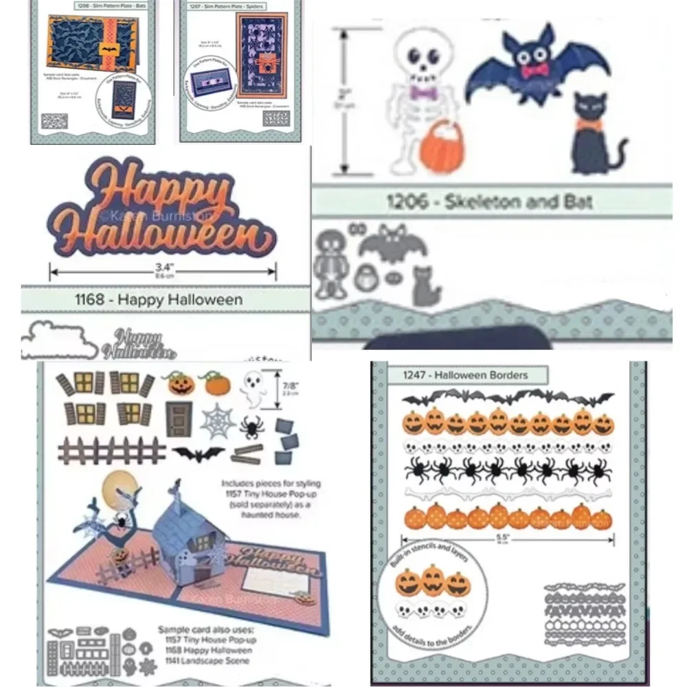 Stanzformen Scrapbook Tagebuch Dekoration Schablone Prägeschablone DIY Grußkarte 2025 NEU Handgemacht Halloween