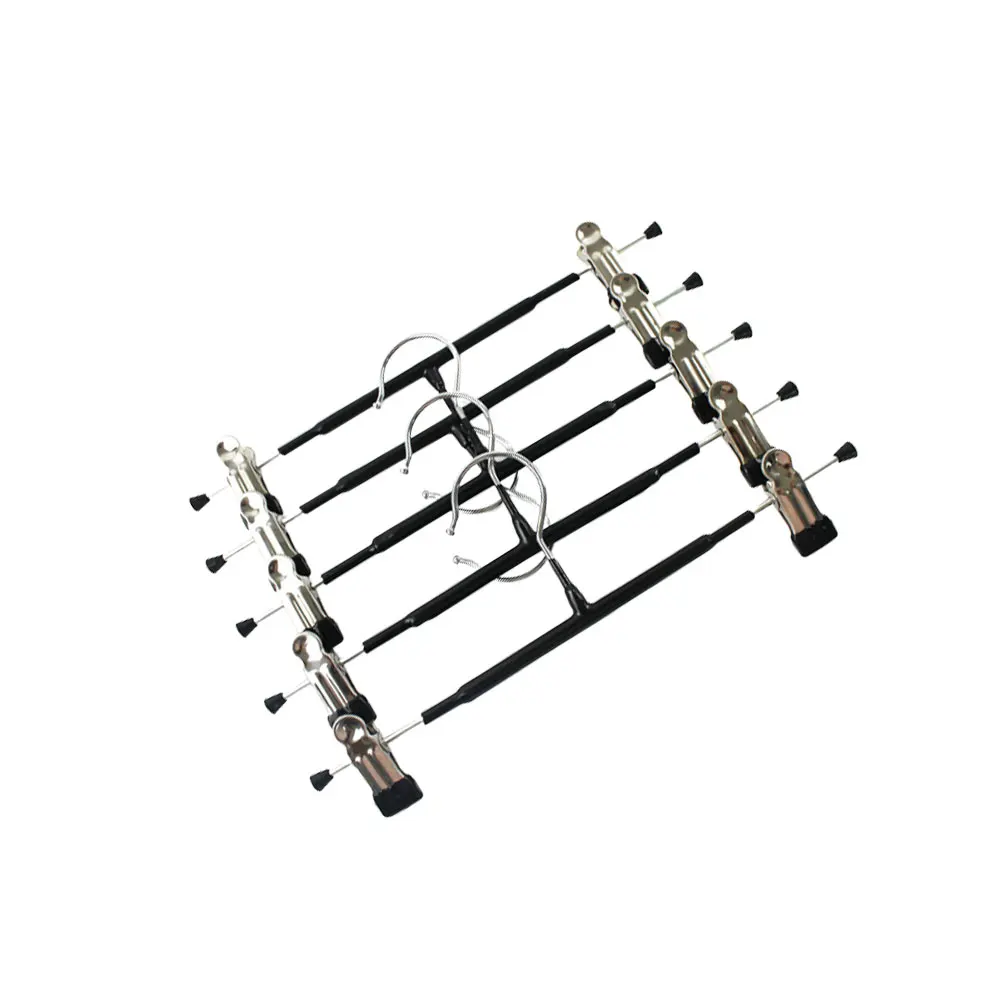 

5Pcs Black Skirt Hangers Suit Laundry Space Saving Non Slip Laundry Hangers Wardrobe Storage Pants Hanger Closet