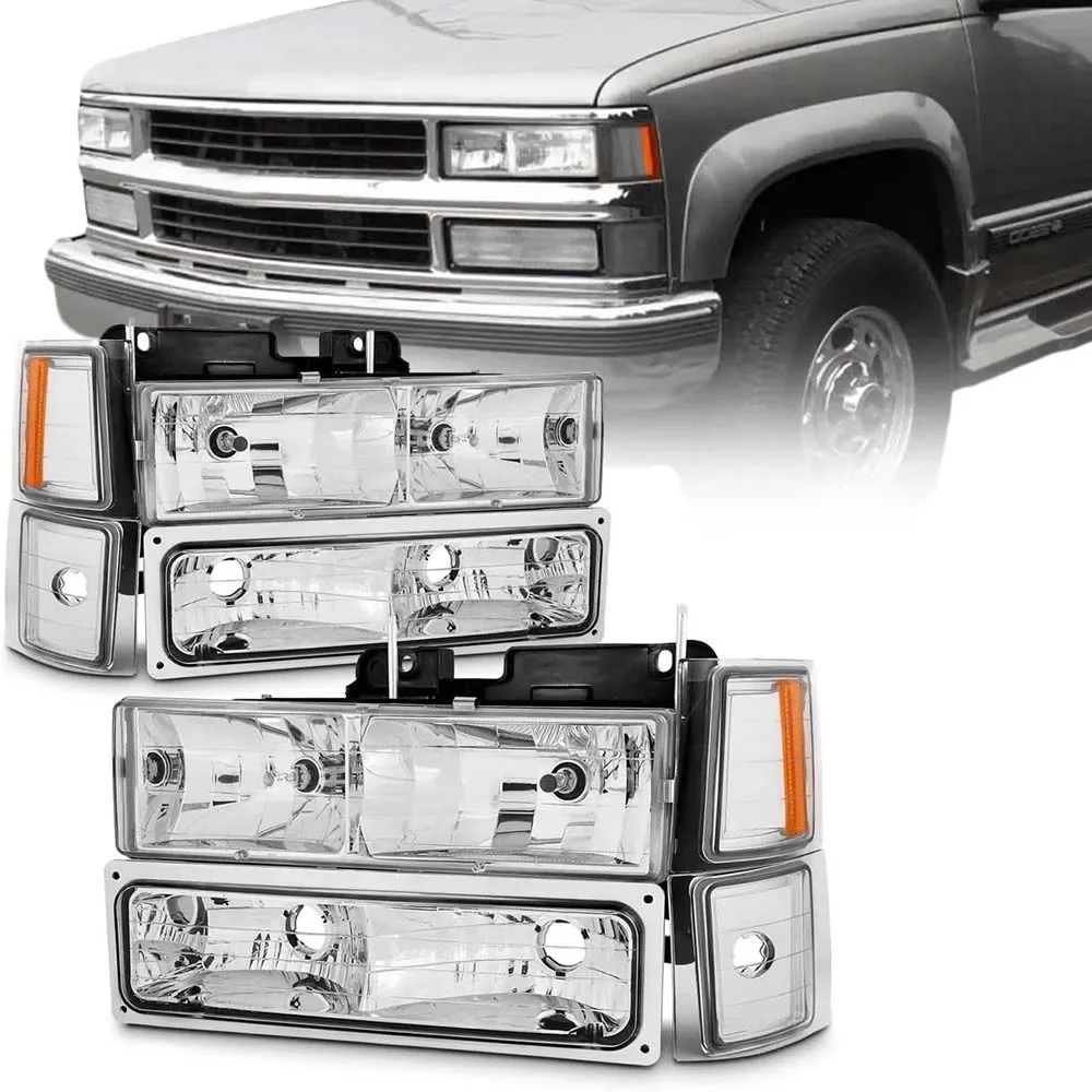 

Headlight Head Light for Chevrolet Chevy C/K 1500 2500 3500 1994 1995 1996 1997 1998 1999 Without Light