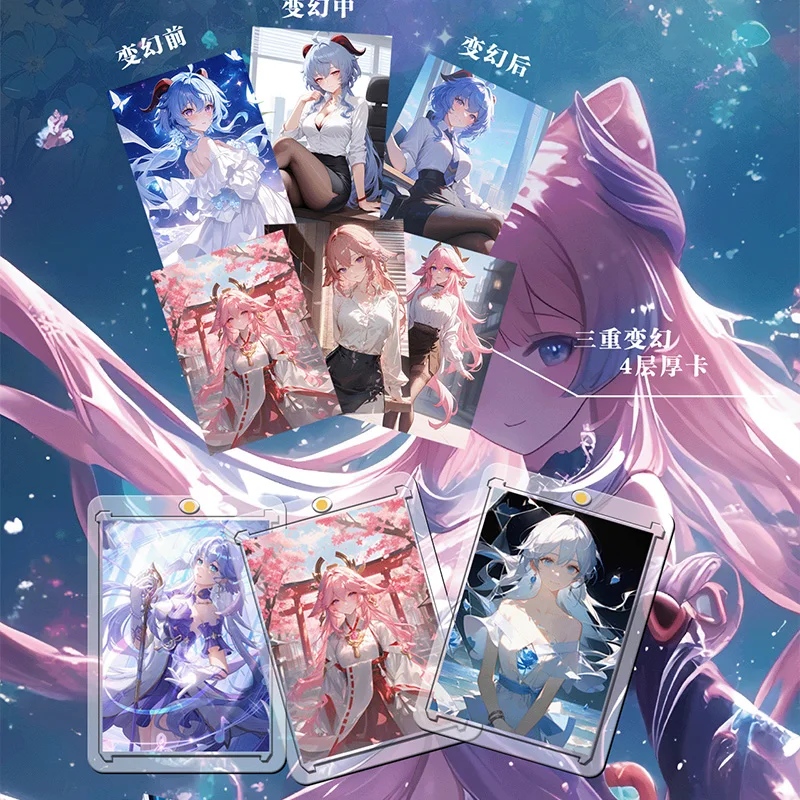Carte de Collection de mots de fleurs fantastiques, prix avantageux, histoire de déesse, Waifu ACG TCG CCG, carte à collectionner pour loisirs, cadeau