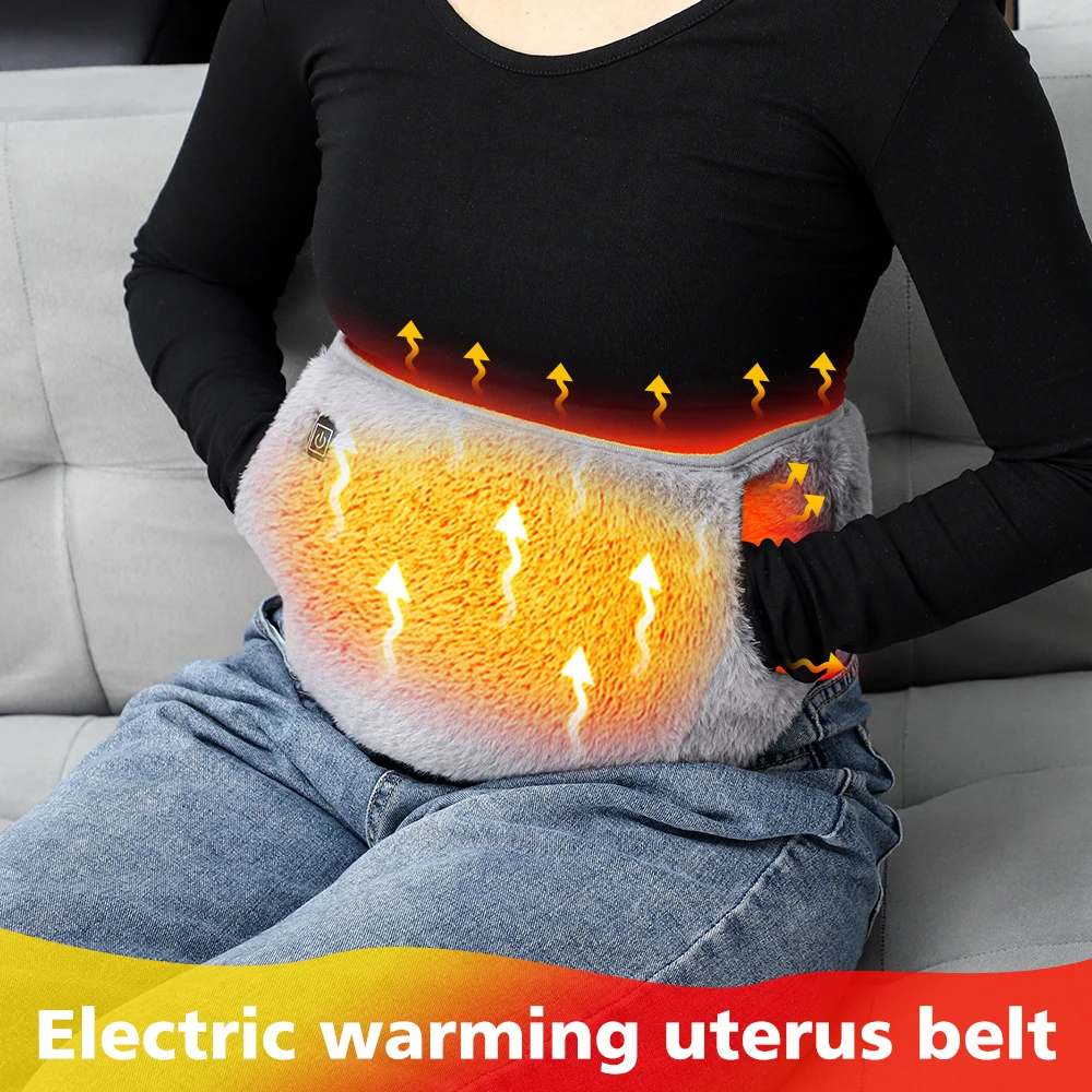 Electric Heating Waist Belt Warm Thermal Pad Belt Uterus Hand Warmer Warmers Hot Compression Abdominal for Office Home