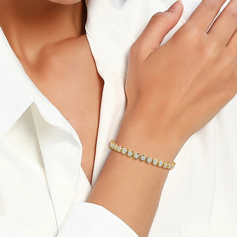Thumbnail 4 - #14 Trending Moissanite Tennis Bracelets Right Now