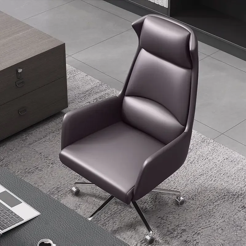 

Office boss chair comfortable sedentary office sofa computer swivel can be lifted and lowered business boss