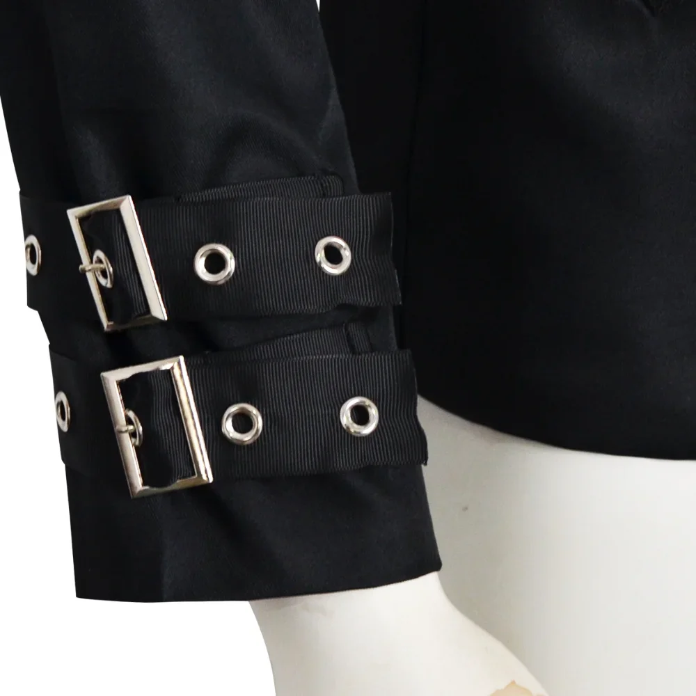 Michael Cosplay Jackson Costume BAD Punk Jacket Black Slim Jacket Costume Clothing For Man Adore Stars Impersonator Halloween view 4