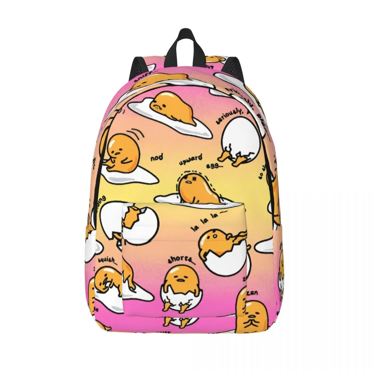 Mochila Gudetama para niño y niña, mochilas escolares para estudiantes, mochila de lona con bonitos dibujos, bolsa primaria para preescolar al aire libre